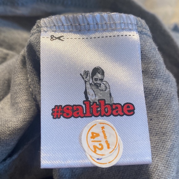 Saltbae Tshirt from the New York City Restaurant, new, never worn grey tshirt - Picture 3 of 4
